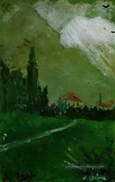 paysage près sa maison fouras Tableau Peinture - Paysage Près de Figueras surréaliste